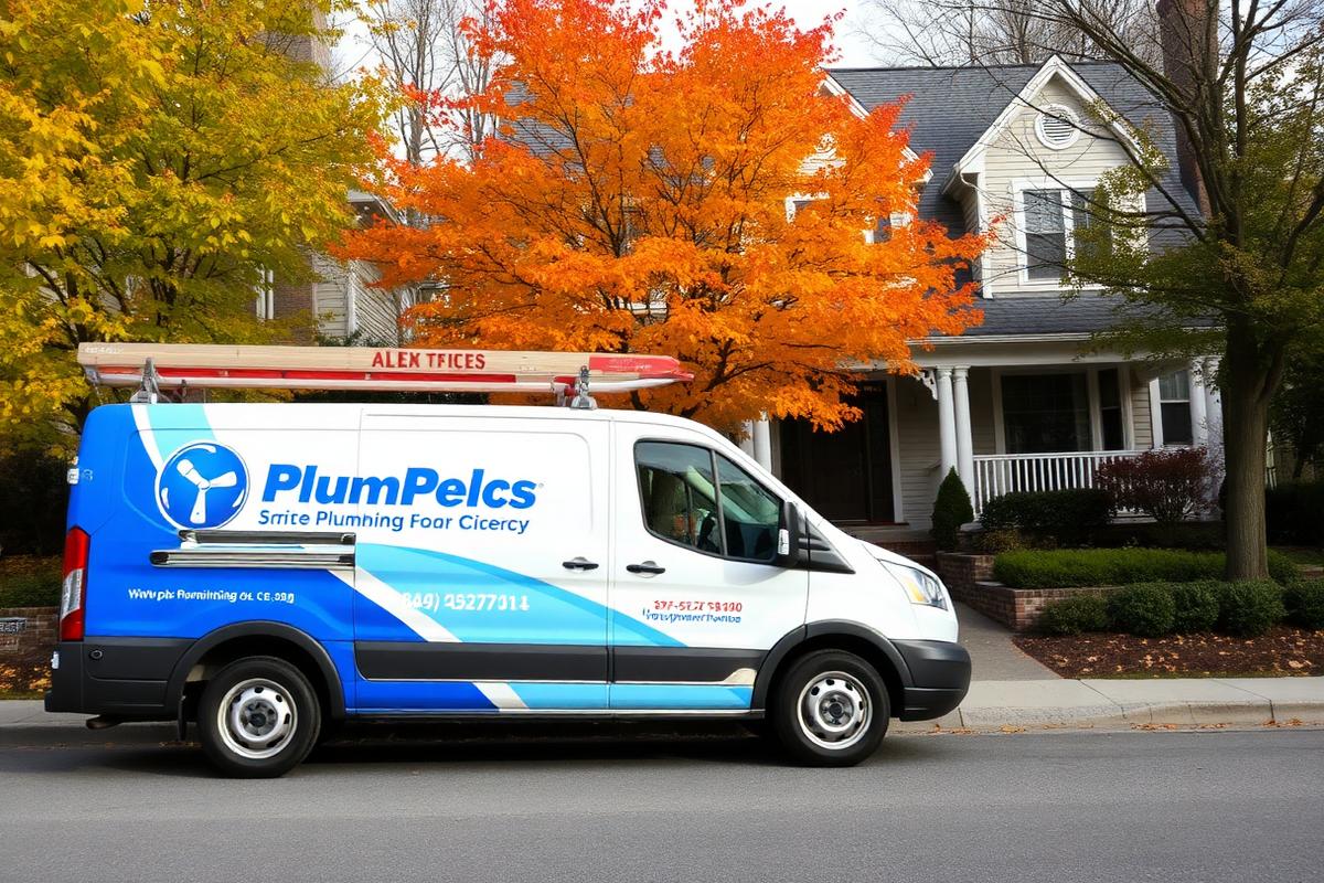 Cassidy Plumbing & Heating service van in Arlington MA neighborhood